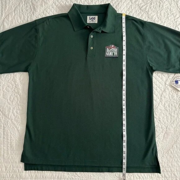 NWT Vintage MLB All Star Game Boston '99 Green Polo Shirt XL Lee Sport - Picture 8 of 10